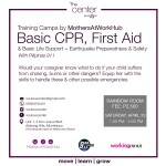 Basic CPR, First Aid & Basic Life Support, Earthquake Preparedness Training Camp
