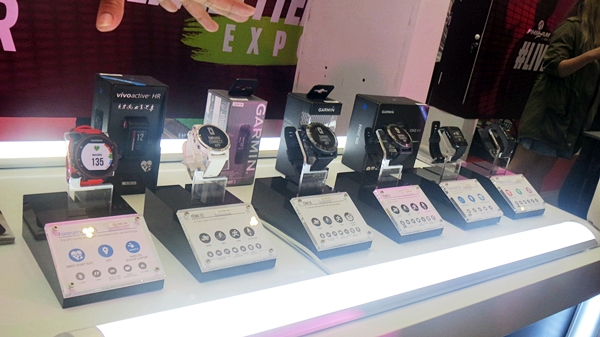 Garmin watches displayed during #LiveBetter expo. 