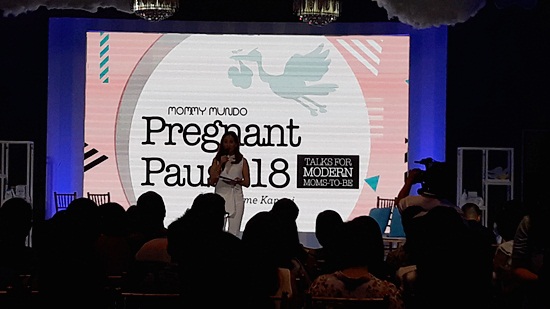Janice Villanueva, founder of Mommy Mundo, welcomed the moms and introduced Pregnant Pause - Talks for Modern Moms To Be.