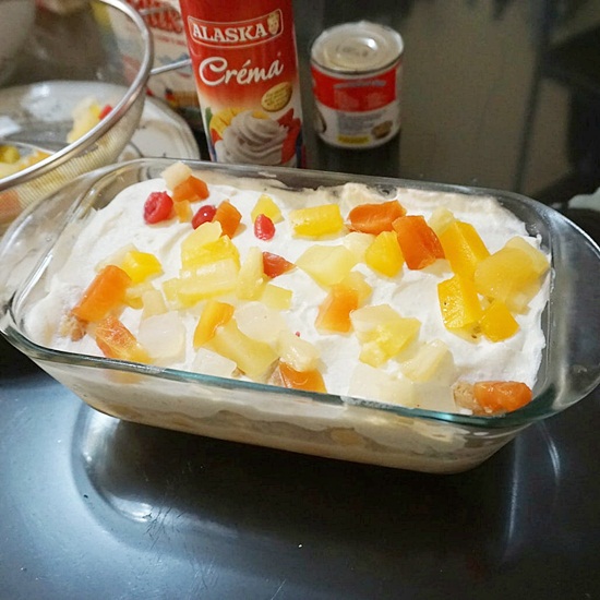 Tried Chef Golda Liamzon's Tres Leches recipe at home but used broas instead to skip baking. It was a delicious success!