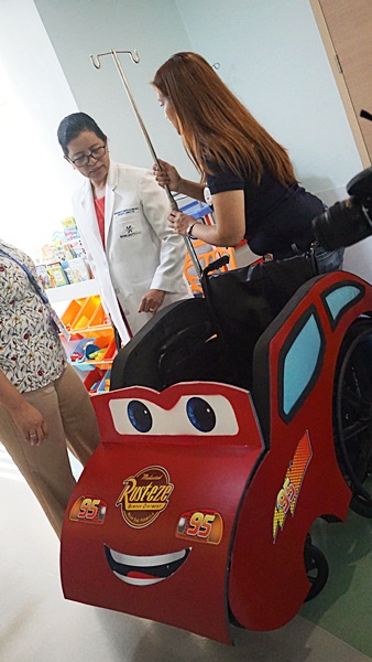Custom made wheelchairs to make the patient kids happy
