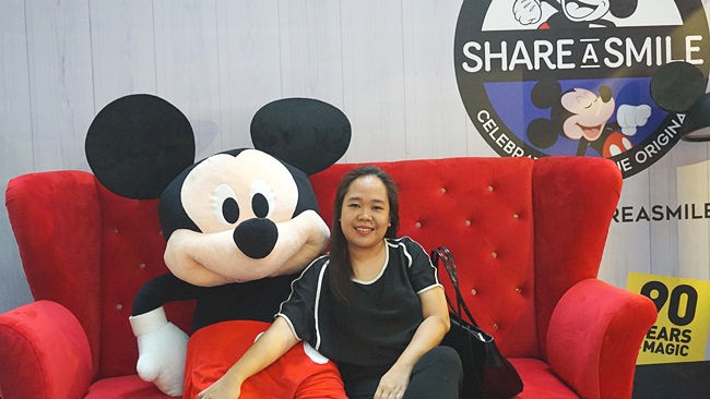 With limited edition Mickey plush toy 