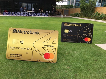 The new designs of Metrobank prepaid and premium debit cards