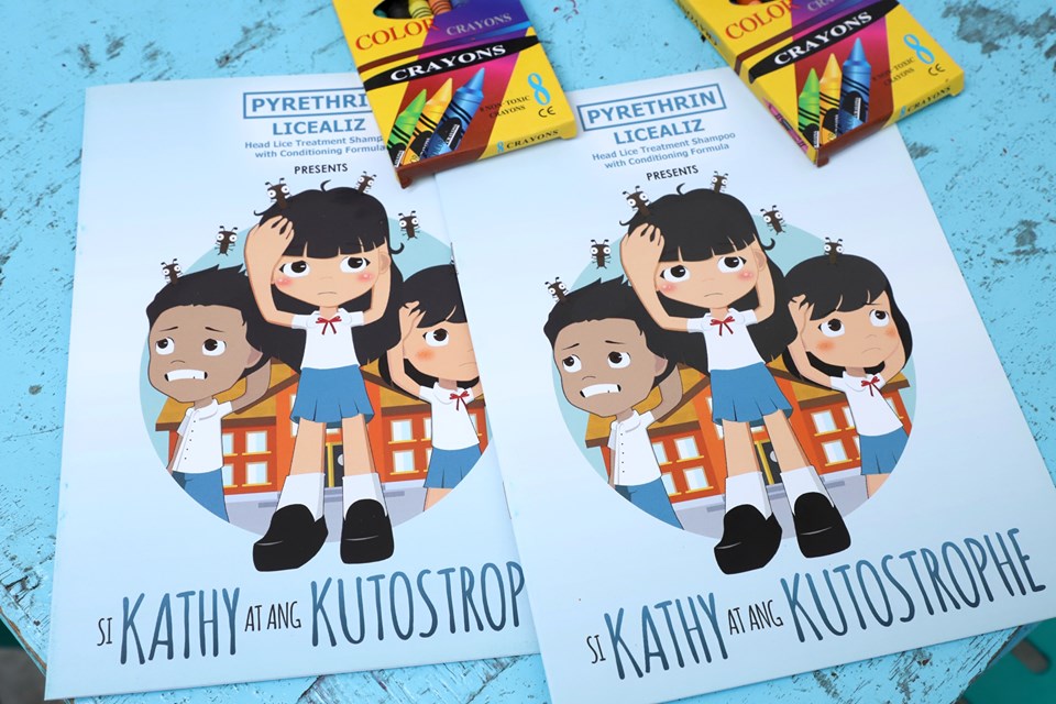 Licealiz also prepared Si Kathy at ang Kutostrophe coloring books for the kids to enjoy during the shampooing activity. 