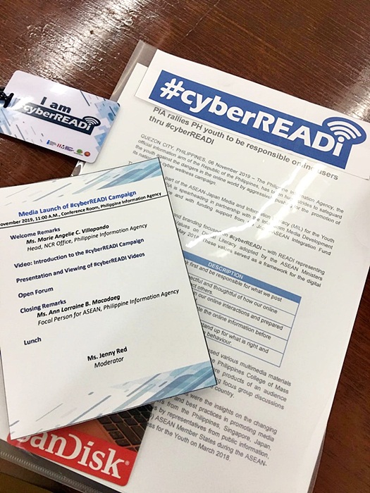 #cyberREADI media launch inside Philippine Information Agency Conference Room - November 6, 2019 