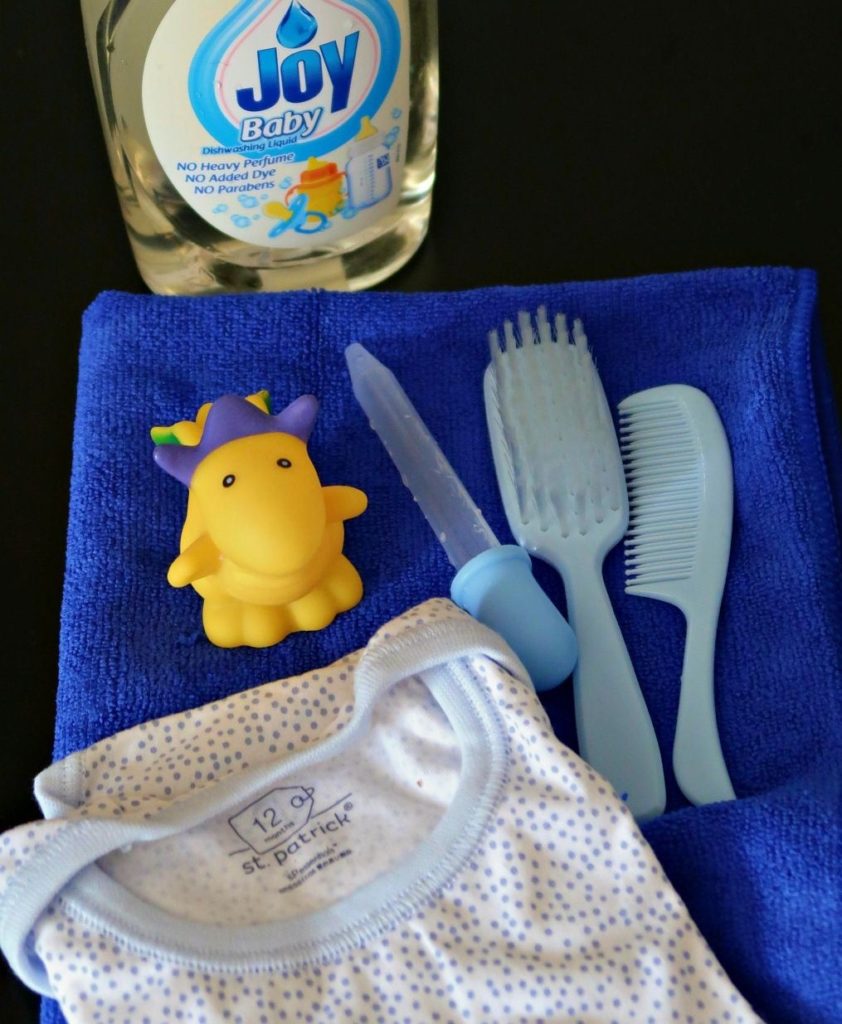 Baby Joy Dishwashing Liquid can also be used to clean combs, brushes and small teething toys of our babies 