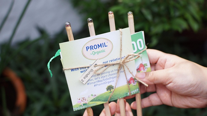 Promil Organics sent Sprout pencils to guests before the interactive session. Sprouts is the first plantable and sustainable pencil in the world.