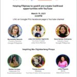 Google’s Digiskarteng Pinay webinar to discuss how Filipinas can create livelihood opportunities with YouTube