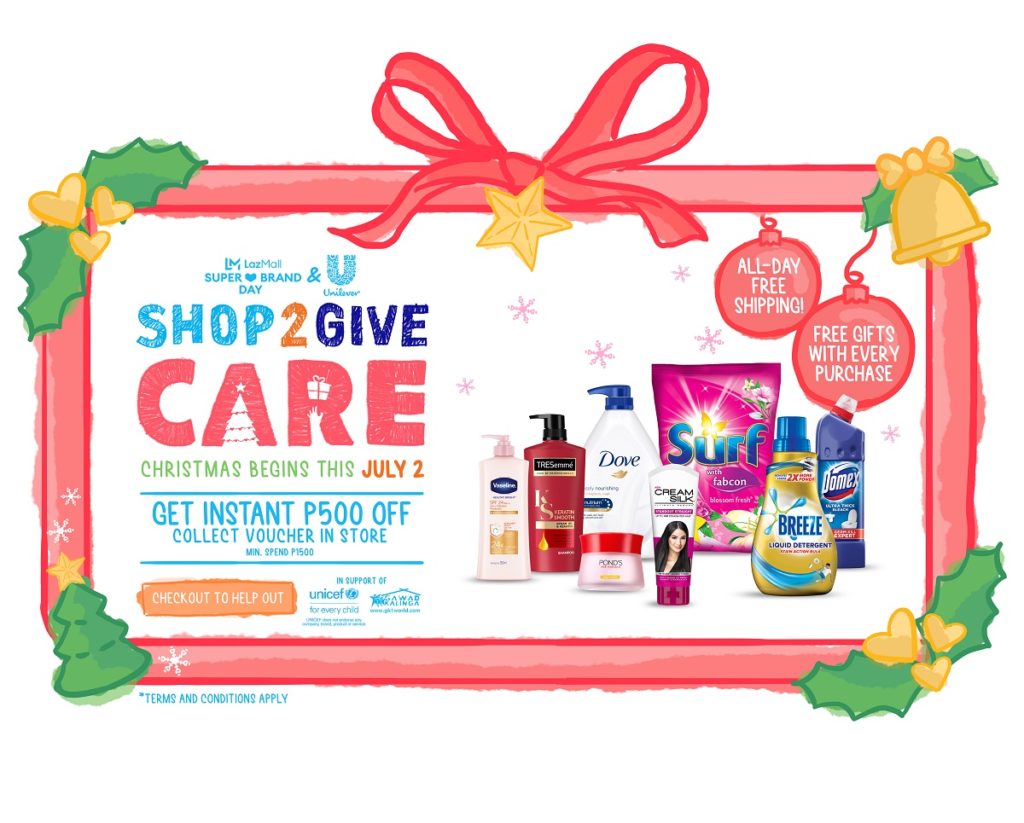 Shop and share the gift of care in an  early Christmas celebration this July 2