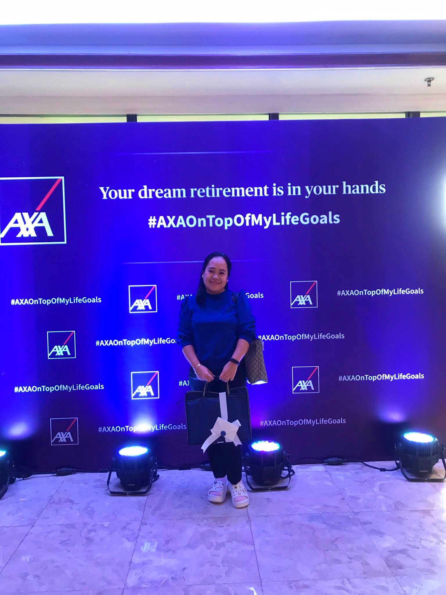 Lanie Lluch at AXA Philippines launch of new retirement investment plans and trackers - Dusit Thani Manila