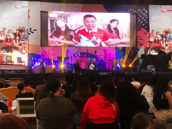 PRULifeUK President and Chief Executive Officer Eng Teng Wong speaks at PruLifeUK Family Day