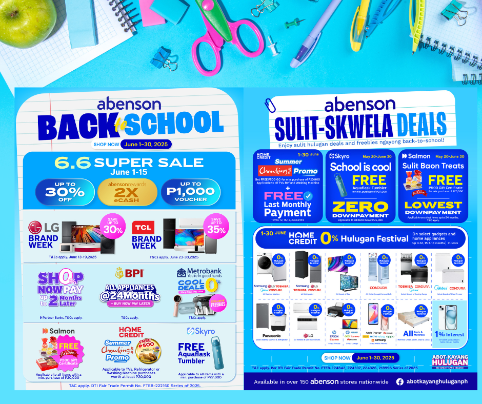 abensons back to school promo 2025