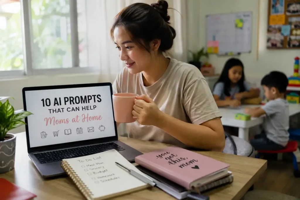 10 Ways AI Prompts Can Help Moms at Home (With Ready-to-Use Prompts!)