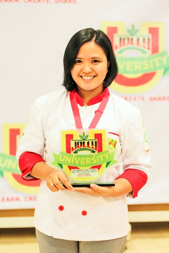 Jolly University 4 grand winner of the main dish - individual category - Bernice Angeline Tenorio of University of Sto. Tomas