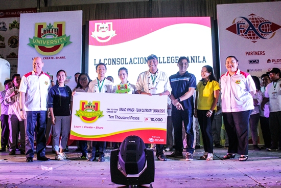La Consolacion Manila is the Grand Winner of the main dish category (group)