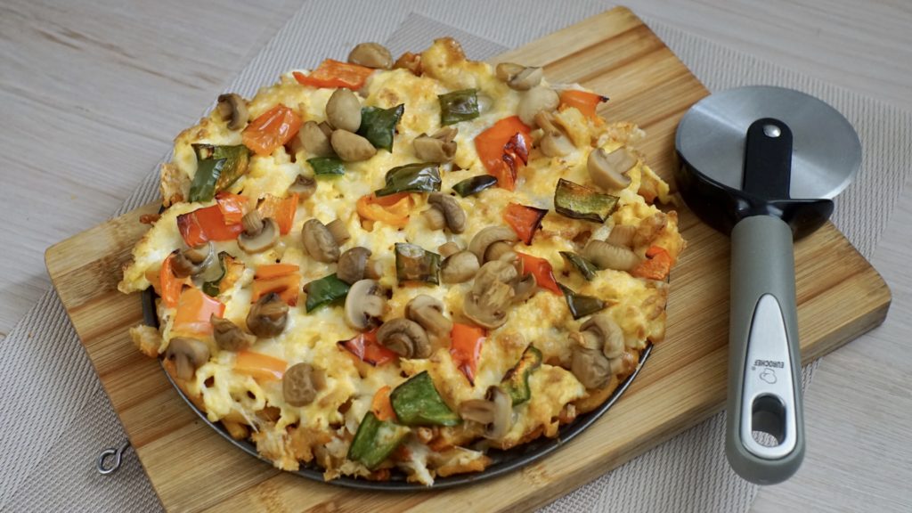 Air Fryer Potato Veggie Pizza