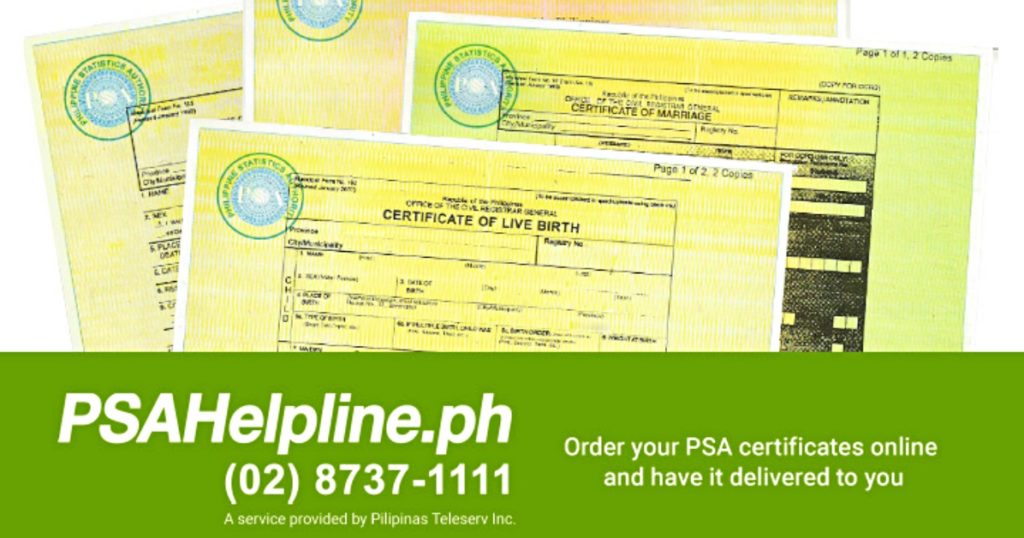 PSAHelpline: Your Online Channel for PSA Certificates