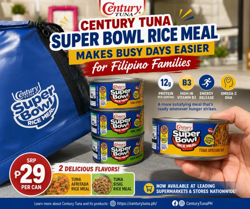 Century Tuna Super Bowl Rice Meal Makes Busy Days Easier for Filipino Families